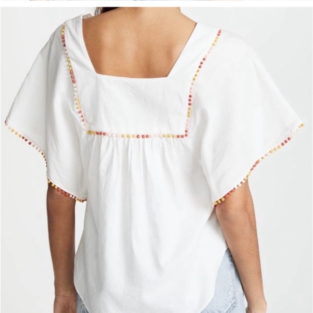 Madewell Pom Pom butterfly top